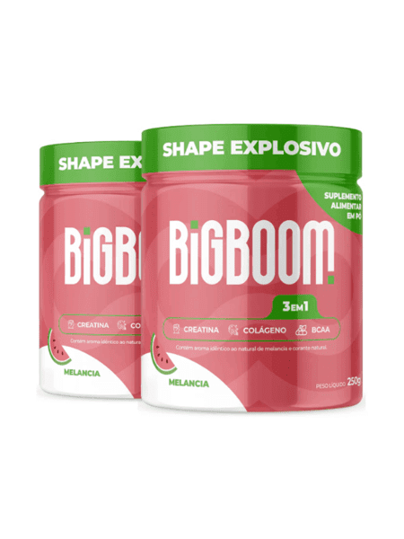 Promo Creatina BigBoom Melancia - 2 potes